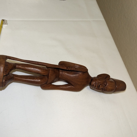 2 pc Vintage Hand Carved African Decor - Picture 11 of 12